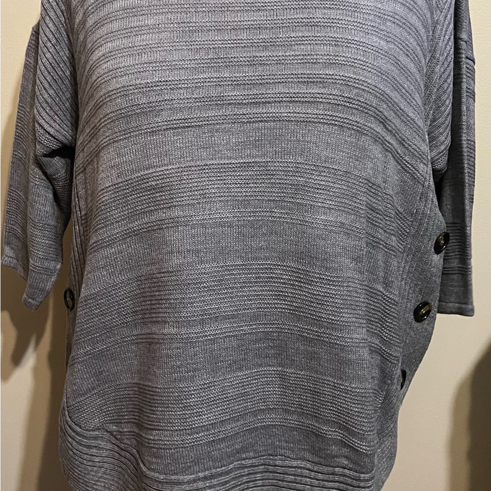 Lane Bryant Gray Crew Neck Sweater